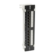 Tripp Lite N050-P12 Cat5e Wall-Mount 12 Port(s) Network Patch Panel - Black