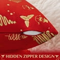 thumbnail image 4 of Softalker Christmas Pillow Covers, Velvet Decorative Throw Pillow Cover, Soft Stamping Pillow Cases Set of 2, 18x18 Inch for Home, Couch, Party Decor, Festival, Xmas (Red), 4 of 6