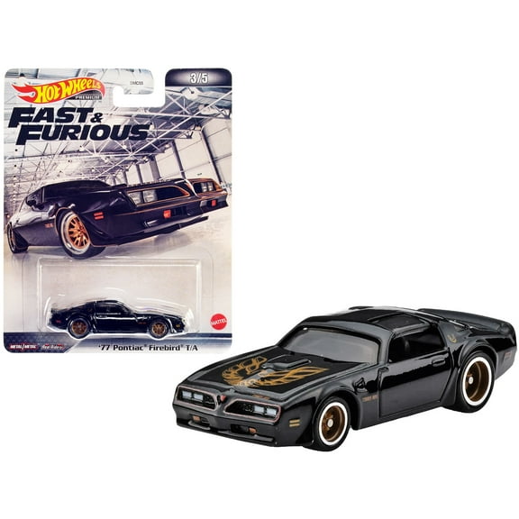 Hot Wheels Fast and Furious Car & Truck Play Vehicles, Black