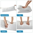 thumbnail image 6 of BedTreat Full Cooling Body Pillow for Adults - Soft & Hypoallergenic Body Support for Side Sleepers - Durable & Machine Washable with Reversible Cooling Cover（20 X 54, White), 6 of 7