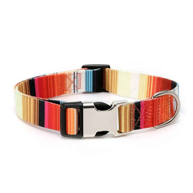 HLONK Comfortable Ethnic Style Pet Collar Breathable Adjustable Training Necklace for Small to Large Dogs