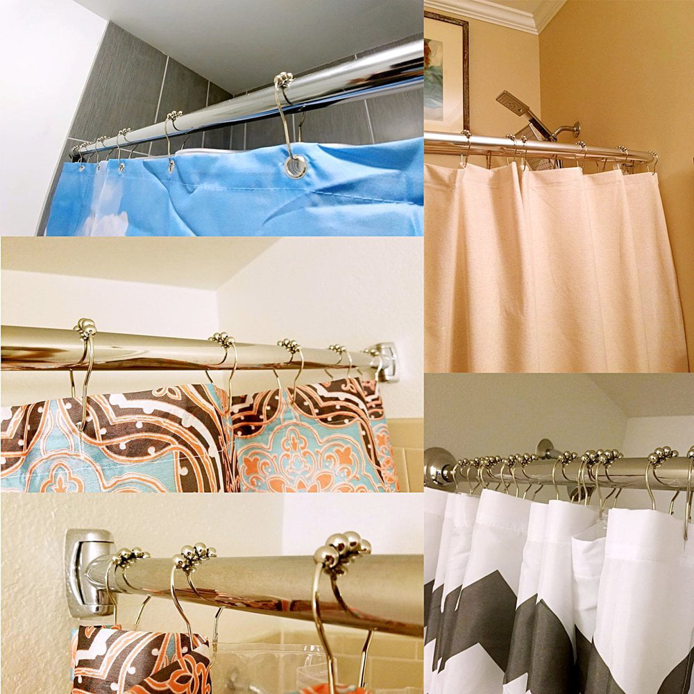Shower Curtain Hooks Rings Stainless, Stainless Shower Curtain Rings