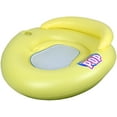 thumbnail image 2 of Poolmaster Water-Pop Mesh Bottom Swimming Pool Float Lounge - Yellow, 2 of 8