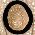 thumbnail image 4 of WITHMOONS Western Cowboy Hat Cool Paper Straw Banded Chin Strap GN8765 (Black), 4 of 4