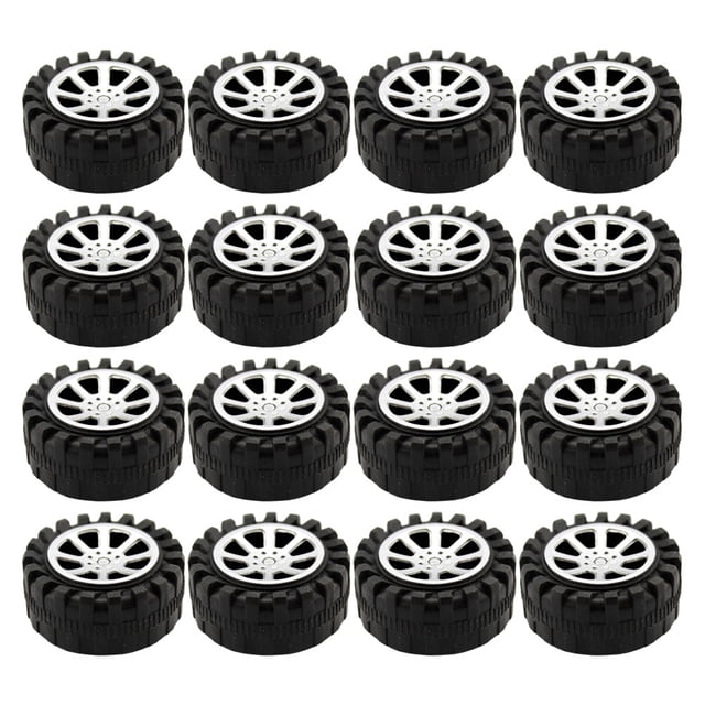Miangastore 40 Pcs Modèles de Voitures Jouets Roues Mini Modèles de Voitures Accessoires de Voitures Jouets