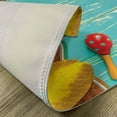 thumbnail image 5 of Ambesonne Music Place Mats Set of 4, Hawaiian Summer Ukulele, Standard Size, Yellow Brown Aqua, 5 of 6
