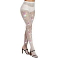 thumbnail image 3 of Fortune Women Sparkly Rhinestone Fishnets Stockings High Waist Tights Club Glitter Mesh Pantyhose, 3 of 5