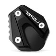 thumbnail image 6 of Wooxiu Motocycle Kickstand Pad Fit for Hon.da Rebel 500 / Rebel 300 2017-2025 CNC Foot Side Stand Enlarge Extension Pad rebel 500 300 Accessories, 6 of 7