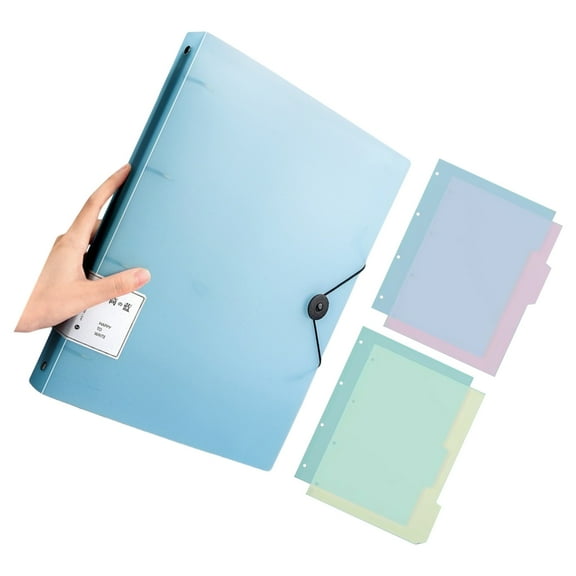 Yokua 4 Rings Binder Document Organizers Presentation Display Folder for Office