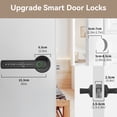 thumbnail image 4 of Fingerprint Door Lock Biometric Door Knob with Keypad Keyless Entry, 5-in-1 Door Locks for Bedrooms(Fingerprint/App/Code/Key/IC Card), Home Hotel Office Apartment Black, 4 of 14