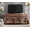 Brown, variant on Modern 4-in-1 Modern TV Stand with Glass Doors & 4 Drawers, Reinforced Metal Base Entertainment Center, Stable Media Console for 120 Inch TVs, Bedroom Living Room, Beige
