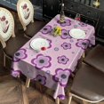 thumbnail image 2 of Pioneer Flower Floral Print Pattern Rectangle Tablecloth 60"x102",Waterproof Polyester Rectangle Table Cloth, Wipeable Spillproof Polyester Tablecloth for Dining, Camping, Indoor and Outdoor, 2 of 5