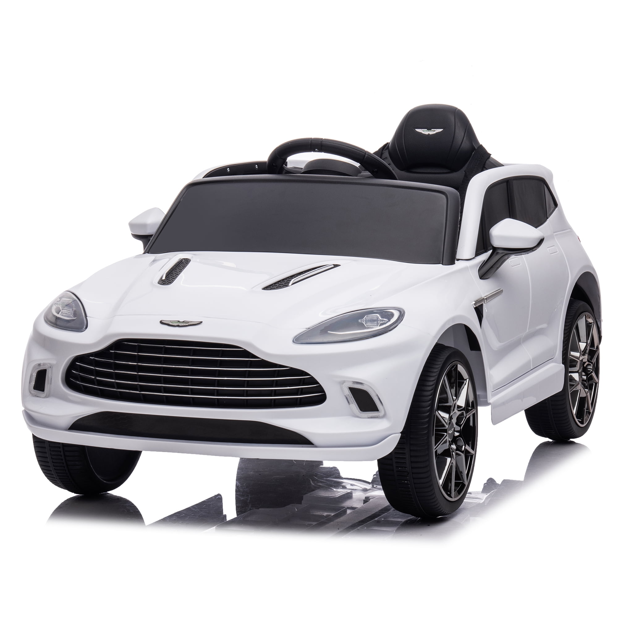 CIPACHO 12V Electric Car for Kids, Licensed Aston Martin Toddler Electric Vehicle, Children Ride On Toy with Parental Remote Control, Double Drive for Ages 3-8, White CIPACHO 12V Electric Car for Kids, Licensed Aston Martin Toddler Electric Vehicle, Children Ride On Toy with Parental Remote Control, Double Drive for Ages 3-8, White