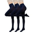 thumbnail image 2 of Meichang 3 Pairs Pantyhose for Women Control Top High Waist Opaque Tights Soft Stretchy Footed Pantyhose for Women, 2 of 2