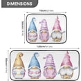 thumbnail image 3 of SKYSONIC Christmas Gnomes Set Kitchen Mats Set of 2 Watercolor Anti Fatigue Floor Runner Rug Non Slip Comfort Mat 19.7x27.6 Inch + 19.7x47.2 Inch for Living Room Laundry Room Hallway, 3 of 7