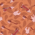 thumbnail image 1 of Ahgly Company Machine Washable Indoor Square Transitional Construction Cone Orange Area Rugs, 4' Square, 1 of 7