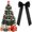B, variant on Clearance Under $4 Christmas Bows, 12PCS Velvet Bow Decor Pink, One Size Cloth Xmas Tree Wreath Gift Wrap