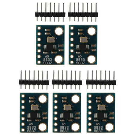 

AD9833 Module 5Pcs AD9833 Programmable Microprocessors Serial Interface Sine Square Wave DDS Signal Generator Module