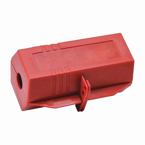 Condor Plug Lockout,Red,3-13/32" H,3-1/2" L 437R59