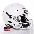 thumbnail image 2 of Riddell SpeedFlex ADULT Helmet - White SF-2BD Facemask (Silver Helmet, Medium), 2 of 11
