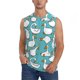 thumbnail image 1 of Fotbe Cartoon Funny Goose Men's Camiseta sin Mangas Estampada para Hombres, Playera Casual para Gimnasio, Entrenamiento, Playa-Small, 1 of 7