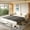 Beige, variant on GNIXUU 81.9" Pull Out Sofa Bed, 3 in 1 Convertible Sleeper Sofa, King Size Velvet Sofa with 3 Pillows for Living Room, Bedroom, Apartments, Small Spaces, Camel