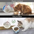 thumbnail image 4 of blue Cuenco de cerámica para gatos, cuenco inclinado para comida y agua, comedero para gatos antivómitos, 2 uds., 4 of 5