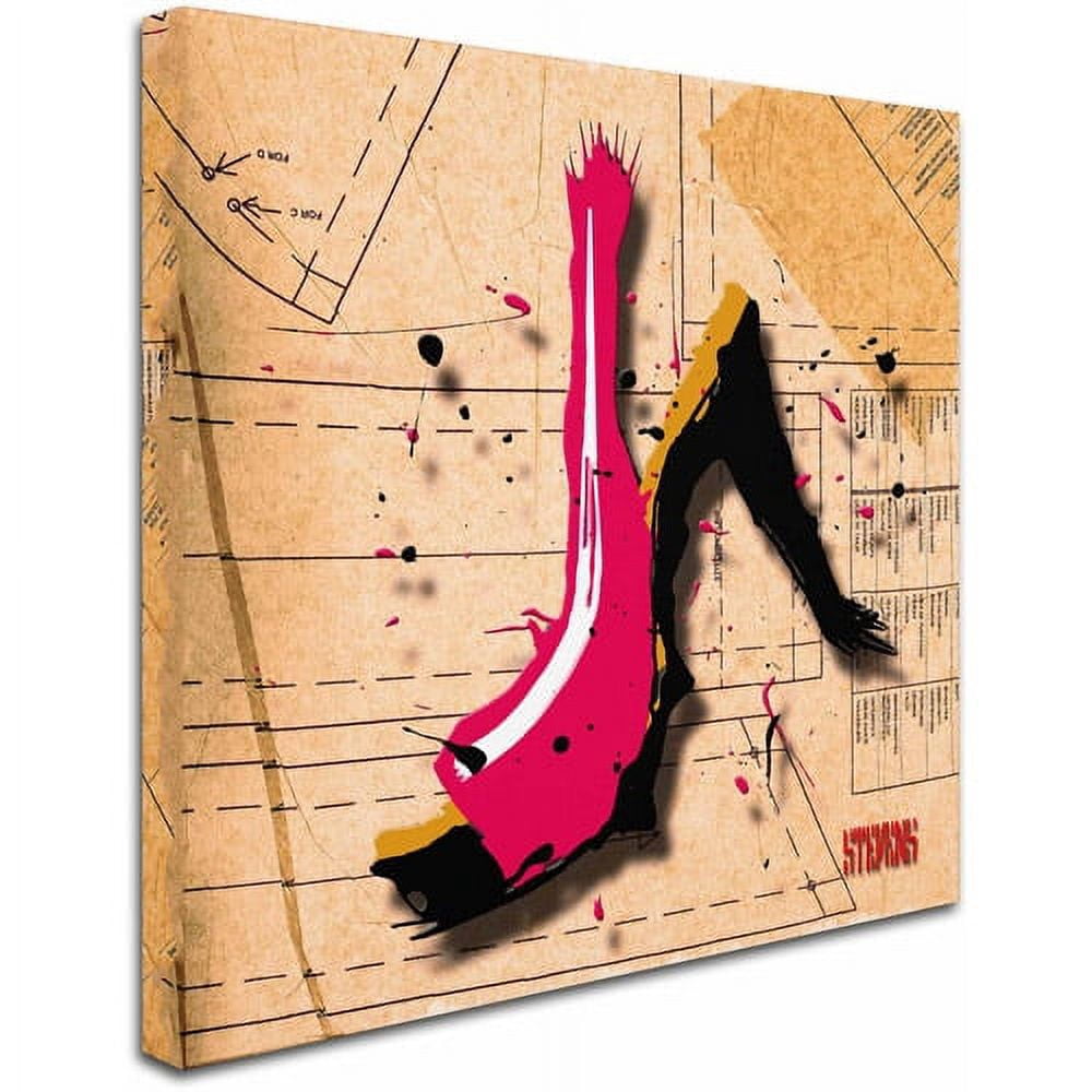 Trademark Fine Art "Suede Heel Pink" Canvas Art by Roderick Stevens