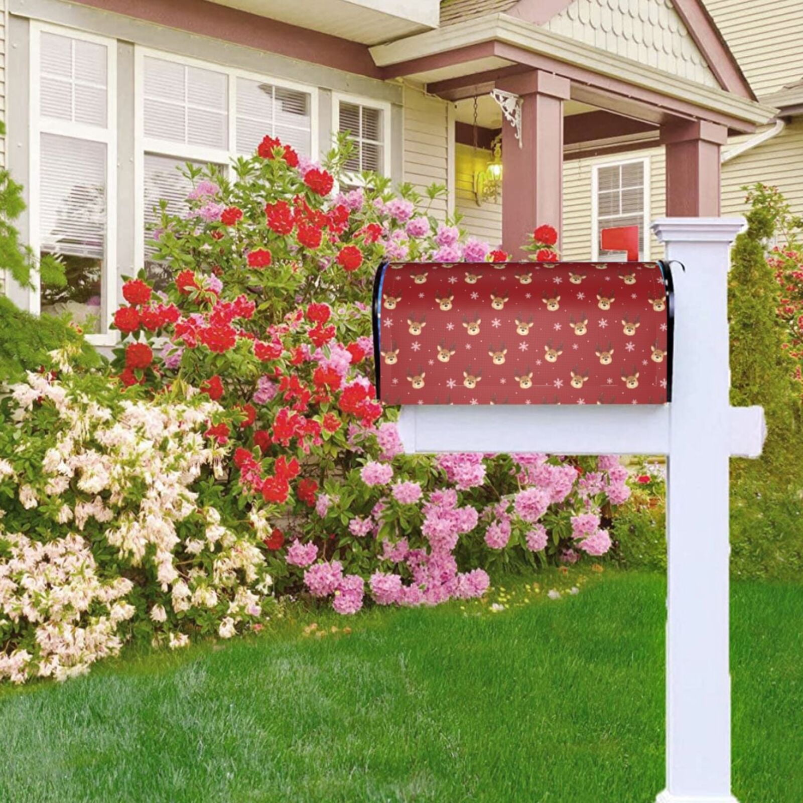 Kdxio Magnetic Mailbox Cover 21x18 in Mailbox Cover Outdoor Decoration Holiday Mailbox Covers for Home Garden Yard-21x18 in