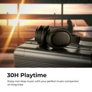 COWIN Active Noise Cancelling Headphones Bluetooth Headphones Wireless Headphones over Ear with Mic/Aptx, Comfortable Protein Earpads 30H Playtime, Foldable Headphones for Travel/Work - Black