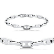 Men's Stainless Steel Necklace and Bracelet Set