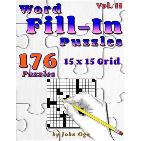 Pre-Owned Word Fill-in Puzzles : Fill in Puzzle Book, 176 Puzzles