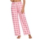 thumbnail image 3 of ShomPort Plaid Pajama Pants Casual Wide Leg Plaid Pants Comfy Lounge Sleep Pjs Pants with Drawstring and Pockets, 3 of 7