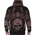 thumbnail image 7 of Fotbe Men's Hoodie with Spider with Skull Pattern - Kangaroo Pocket Pullover Hooded Sweatshirt, Perfect for Daily Wear, Travel, and Home-4X-Large, 7 of 7