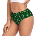 thumbnail image 2 of Fotbe Happy St. Patrick's Day Calzones Estampados para Mujer – Ropa Interior de Algodón, Cómoda, Suave y Elástica-4X-Large, 2 of 6
