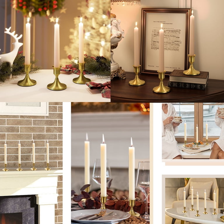 Hidawn Gold Metal Taper Candlestick Holders, Set of 3 photo 8