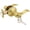 Gold, variant on Matte Black Entry Door Handles with Different Keys, Wave Style Door Levers for Ineterior and Exterior Doors, Reversible Door Knobs for Left and Right Handed Doors, 1 Pack