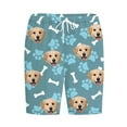 thumbnail image 5 of Xysaqa Big & Tall Men's Pajama Short Pants, Funny Dog Paw Printed Lounge Shorts for Women Plus Size Soft Elastic Waist Sleep Shorts 3X 4X 5X Summer Savings (Unisex), 5 of 8