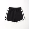 thumbnail image 4 of felwors Girls Athletic Shorts with Pockets Quick Dry Running Shorts Gymnastics Basketball Short for Teen Kids (7-8 Years,Black), 4 of 5