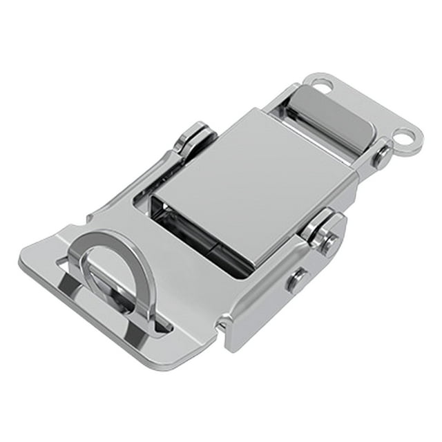 Tnarru Stainless Steel Box Buckle Tool Box Latch Smooth Toggle Hasp Latch Case Latch for Tool Case Wooden Box Trinket Box Industrial Type B