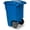 Blue, variant on 48 Gallon Heavy Duty Trash Can with Wheels, Rolling Garbage Bin with Lid, Durable Outdoor Waste & Recycling Container, Gray
