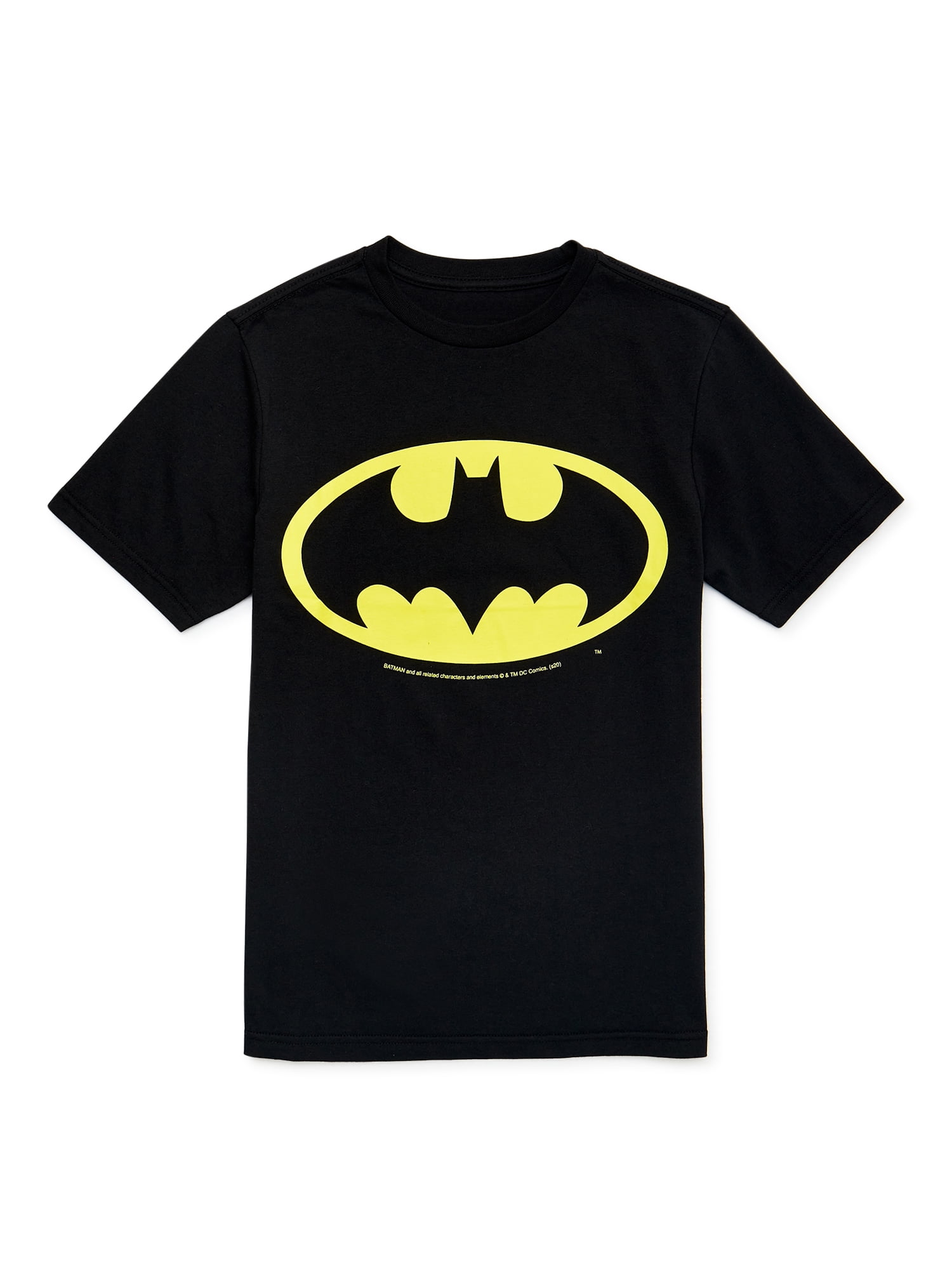 Batman Boys Logo T-Shirt with Short Sleeves, Sizes 4-18