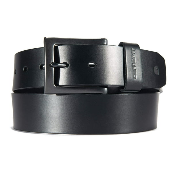 Cinturón Carhartt Anvil A0005510 de piel auténtica para hombre, color negro