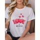 thumbnail image 1 of Women's Spring/Summer Fashion T-Shirt - Casual Round Neck with "LOVE" & Heart Print, Breathable Non-Camisetas para mujer, lindas camisetas con estampado gráfico, de manga corta, estilo casual, para ve, 1 of 7