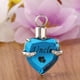 thumbnail image 4 of Collar de cineraria cineraria cineraria de Cremación de Azul para Ceniza Colgante de Joyería de cineraria cineraria cineraria Conmemorativa Salvador Memorial Cremation Pendant, 4 of 10