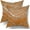 Orange Yellow, variant on Green Teal Pillow Covers 16x16 Inch Marble Silver Abstract Striped Throw Pillow Cases Elegant Comfort Luxury Modern Decor for Home Bedroom Living Room Sofa Square Cushion Cover, Set of 2