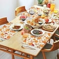thumbnail image 2 of Farmhouse Thanksgiving Placemats Set of 4, Heat Resistant Machine Washable Linen Table Mats with Pumpkin and Turkey Pattern, Durable Fall Dining Mats for Family Celebration, 2 of 6