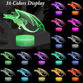 thumbnail image 2 of Dragon Night Light Gifts, 3D Illusion Lamps Remote Control Sleeping Aid Nightlight with Multi Colors Game Room Kidsroom Decoration Christmas Gift Choices, 2 of 7