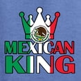 thumbnail image 5 of Wild Bobby Mexican King Latin Pride Unisex Crewneck Graphic Sweatshirt, Vintage Heather Blue, XX-Large, 5 of 5