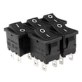thumbnail image 5 of 5Pcs AC 12A/125V 10A/250V DPST 4P 2 Posición I/O Interruptor de palanca para barco listado por UL, 5 of 5